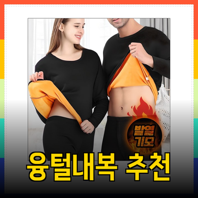편안하고 따뜻한 겨울을 위한 융털내복 추천 제품 소개